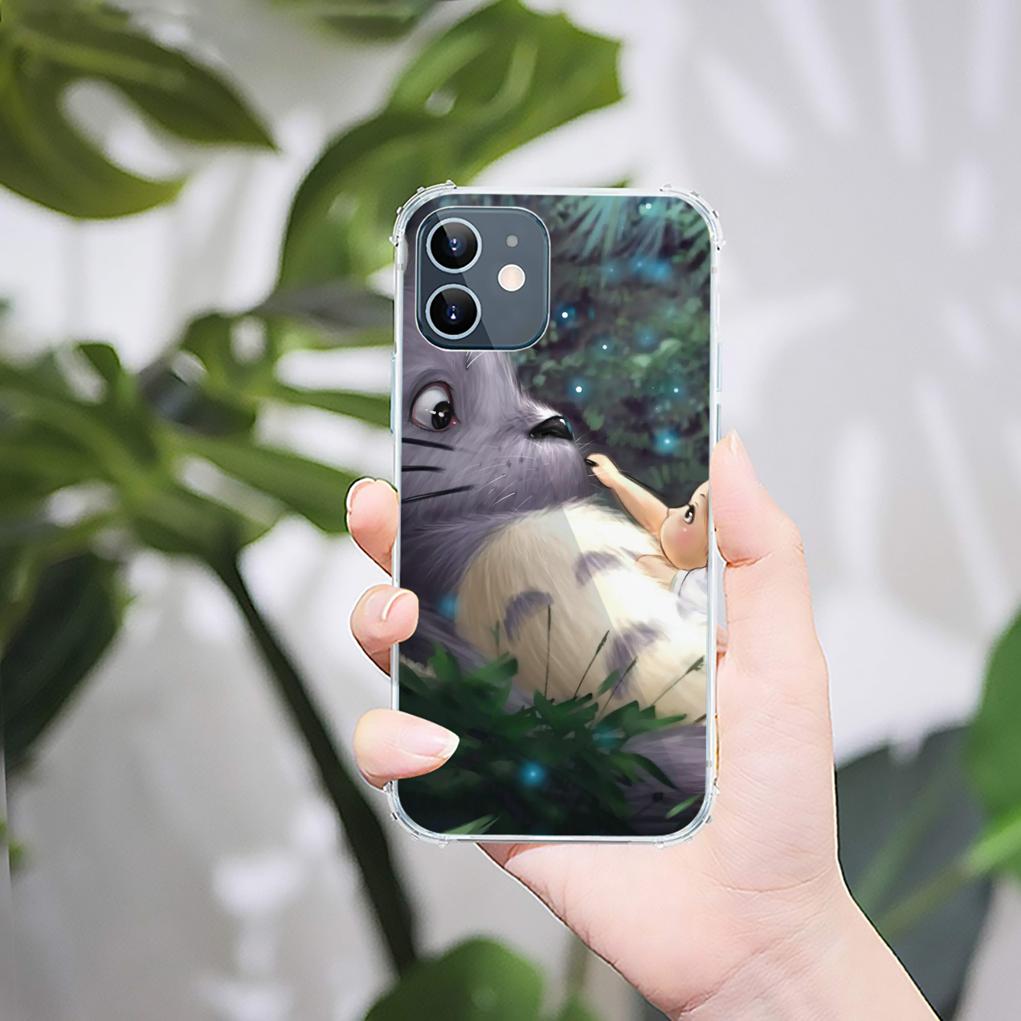 （画像用） となりのトトロ 草壁メイ 草壁サツキ My Neighbor Totoro Satsuki Kusakabe Mei Kusakabe 【iPhone 12シリーズ対応】透明スマホケース（クリアソフトケース）